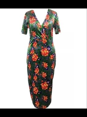 Zara Floral Midi Dress 90s Vibes